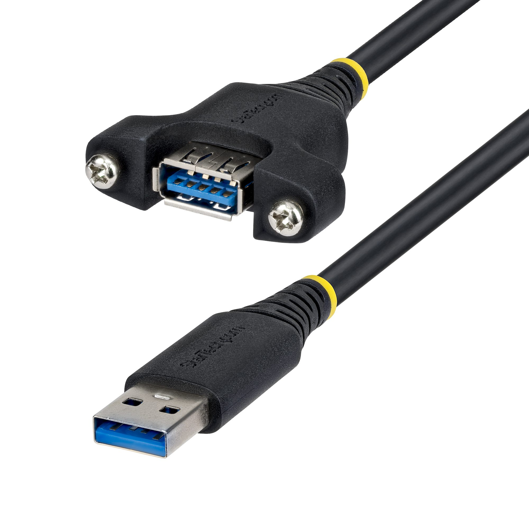 CABLE DE MONTAJE EN PANEL USB-A DE 2M - MACHO A HEMBRA