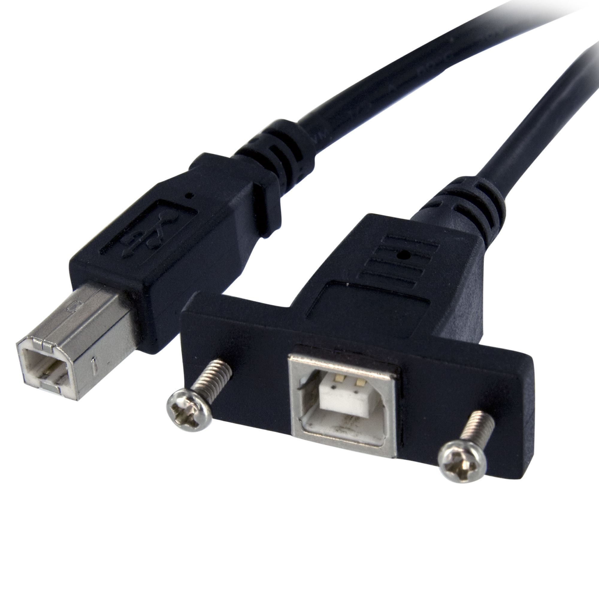 CABLE 0.3M EXTENSOR USB B MONTAJE EN PANEL HEMBRA A MACHO .