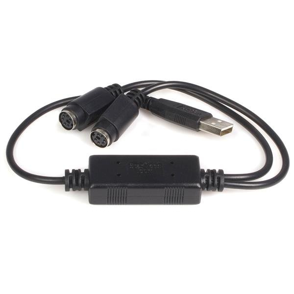 CABLE ADAPTADOR 0.4M USB A PS2 PARA RATON MOUSE Y TECLADO .
