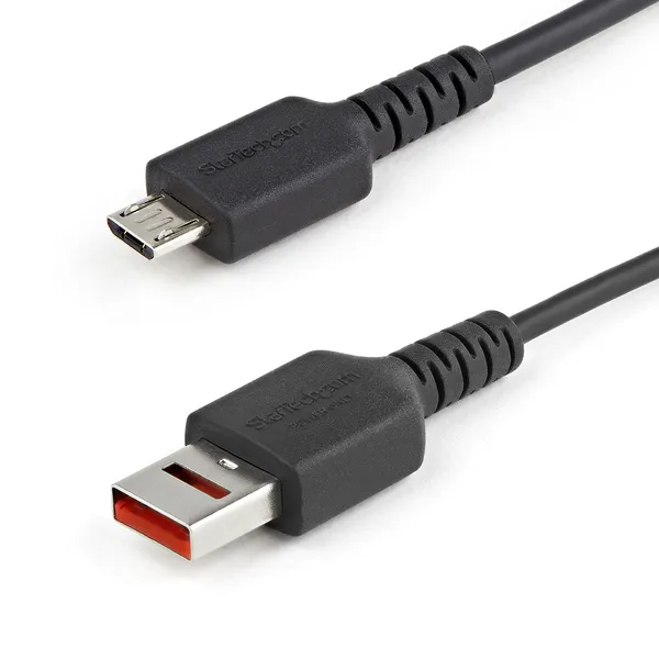 CABLE DE CARGA DE 1M USB-A A MICRO USB - CON BLOQUE DE DATOS