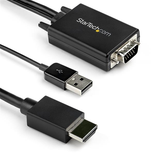 CABLE ADAPTADOR DE VGA A HDMI DE 3M CON AUDIO VOA USB 1080P