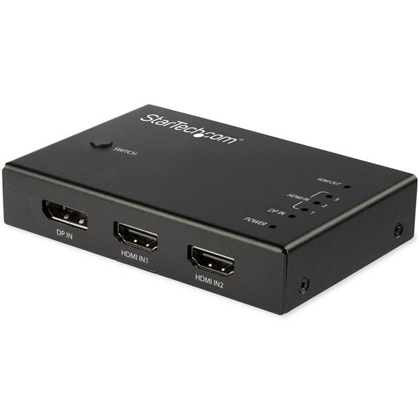 SWITCH HDMI DE 4 PUERTOS - 3X HDMI Y 1X DISPLAYPORT - 4K 60HZ