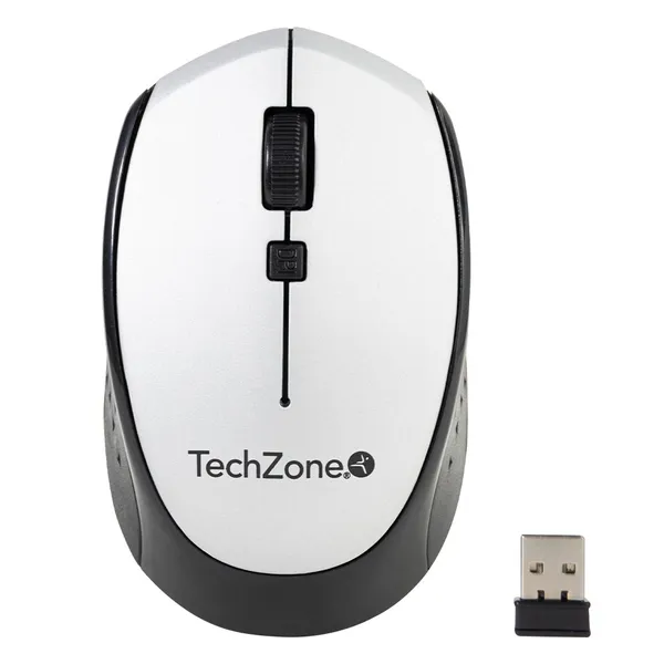 MOUSE TECHZONE INALAMBRICO BLANCO