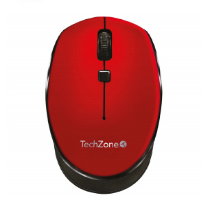 MOUSE TECHZONE INALAMBRICO ROJO