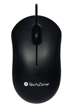 MOUSE USB ALAMBRICO NEGRO