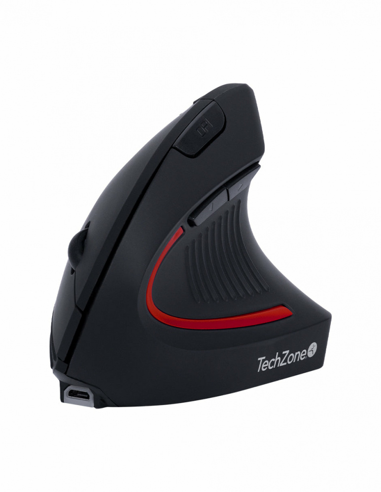 MOUSE ERGONOMICO TECHZONE VERTI TZMOUINA-06 INALAMBRICO USB NEGRO