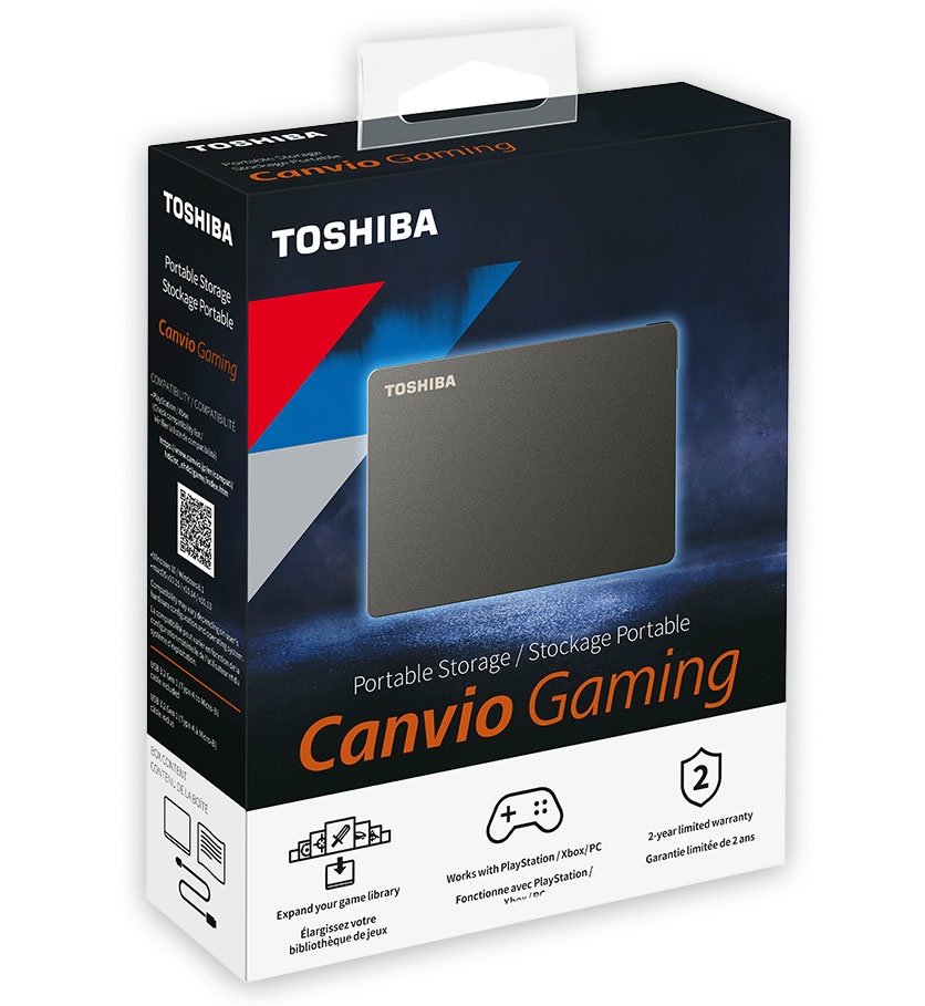 DISCO PORTATIL TOSHIBA CANVIO GAMING NEGRO 2TB