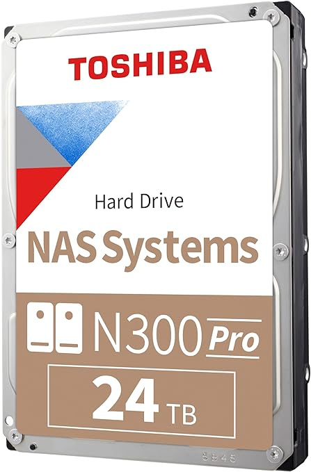 DISCO DURO HDD TOSHIBA N300 PRO NAS 24TB 7200 RPM 1GB SATA III 6GB