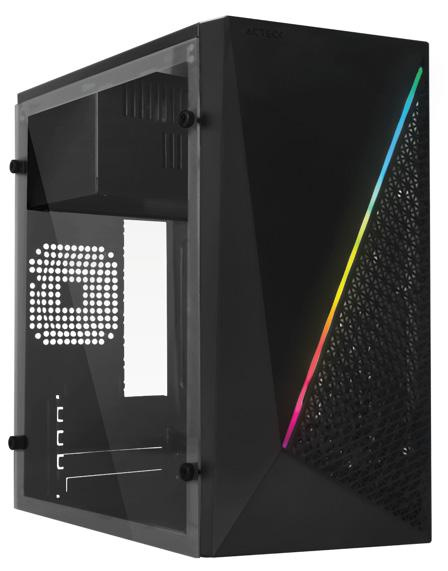 GABINETE ACTECK COMPACTO MINI TORRE KIOTO GC460 / MAX MB M-ATX FU