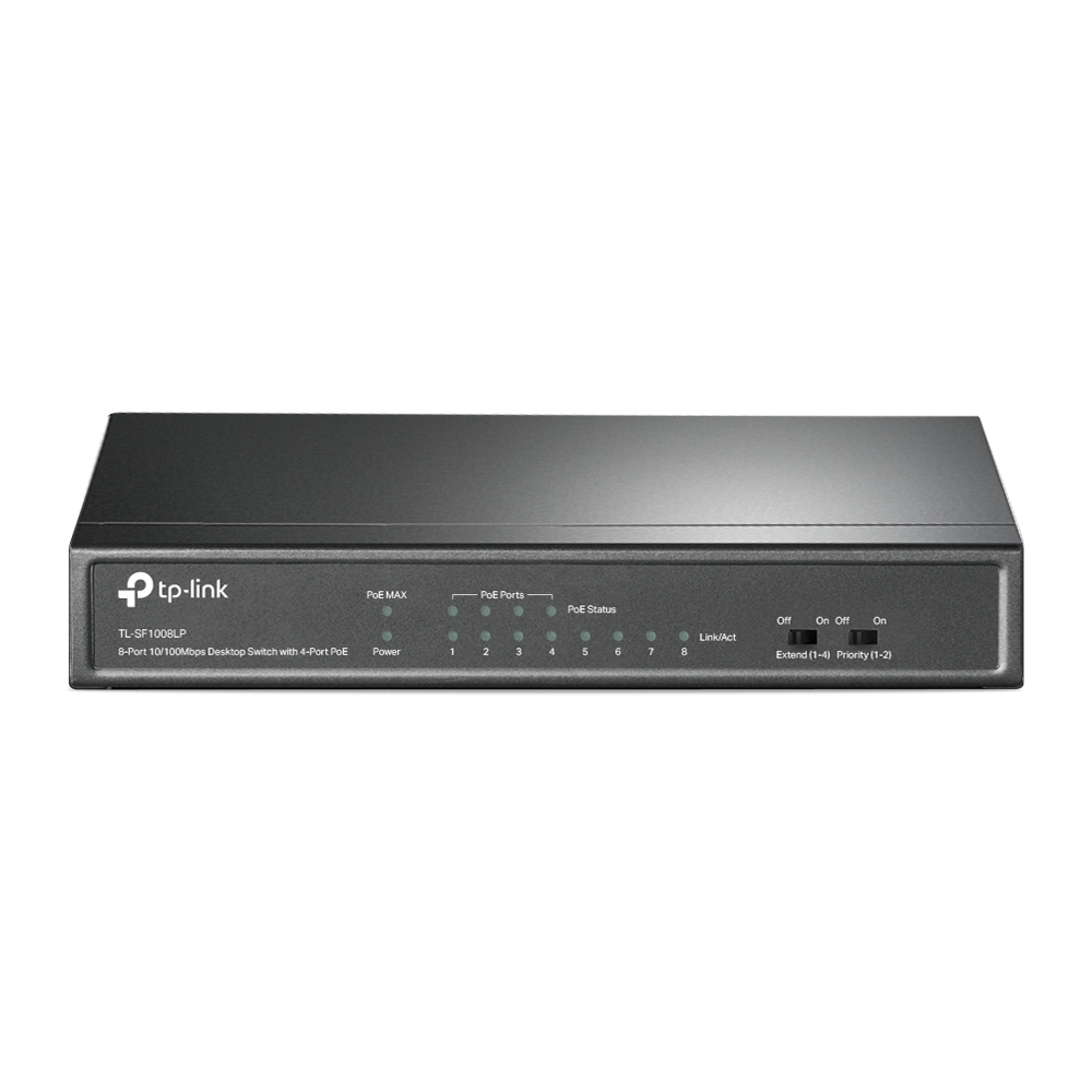 SWITCH DE ESCRITORIO DE 8 PUERT OS A 10 / 100MBPS CON POE EN 4 PUER