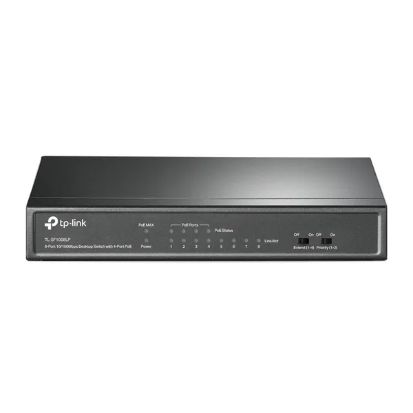 SWITCH DE ESCRITORIO DE 8 PUERT OS A 10 / 100MBPS CON POE EN 4 PUER