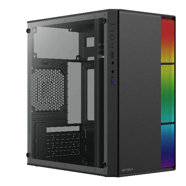 GABINETE ACTECK MINI TORRE FUSION II GI440 / MAX MB M-ATX FUEN