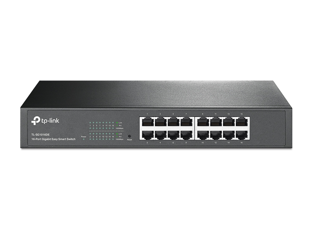 TP-LINK SWITCH NO ADMINISTRABLE DE 16 PUERTOS GIGABIT EASY SMART