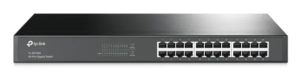SWITCH CON 24 PUERTOS GIGABIT. SIN ADMINISTRACION PARA RACK