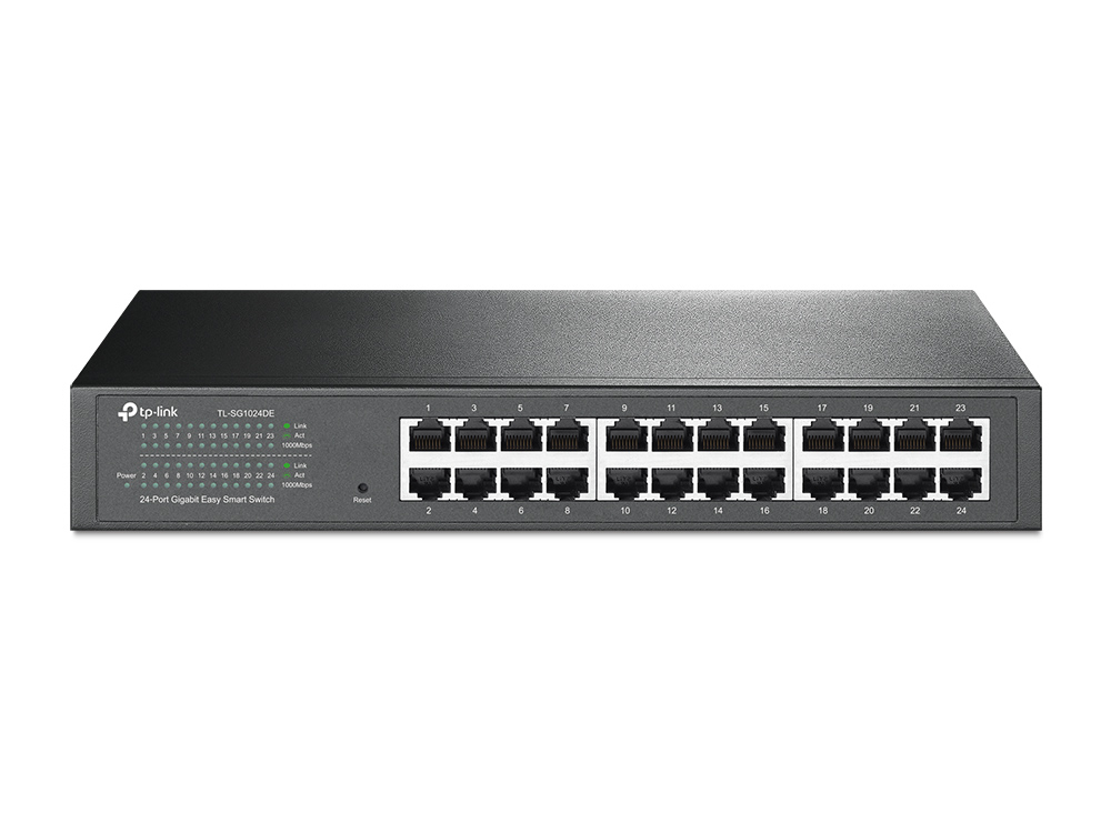 TP-LINK SWITCH NO ADMINISTRABLE DE 24 PUERTOS GIGABIT EASY SMART