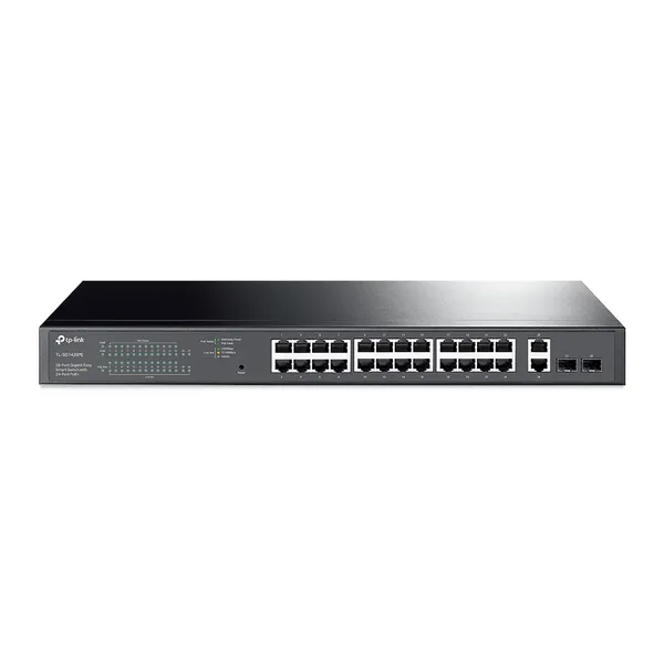 TP LINK SWITCH EASY SMART GIGABIT DE 28 PUERTOS CON 24 PUERTO