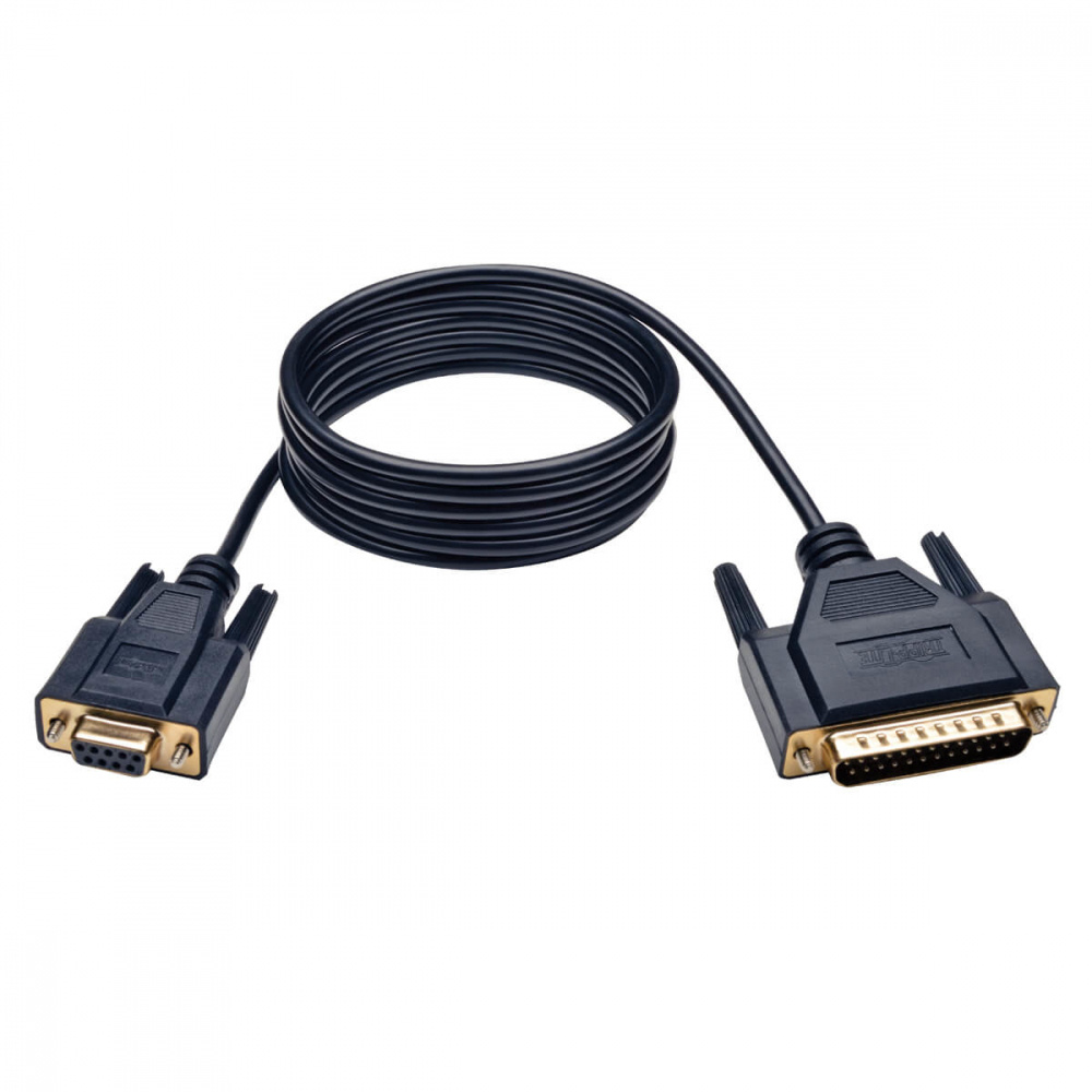CABLE MODEM NULO SERIAL RS232 DB9 A DB25 H/M 1.83M