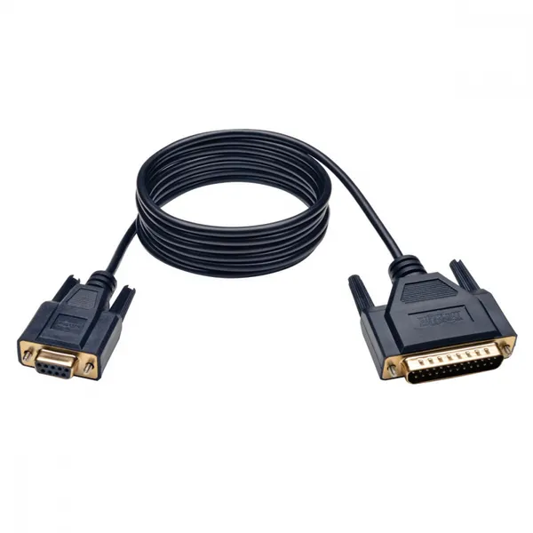 CABLE MODEM NULO SERIAL RS232 DB9 A DB25 H/M 1.83M